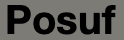 Posuf